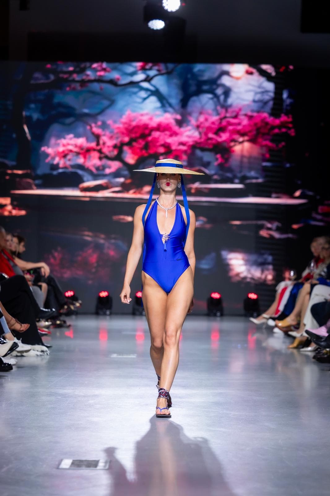 Fashion editorial photography of Anastasija Balak's collection Silent Guardian / Falling Petals at Tallinn Fashion Week