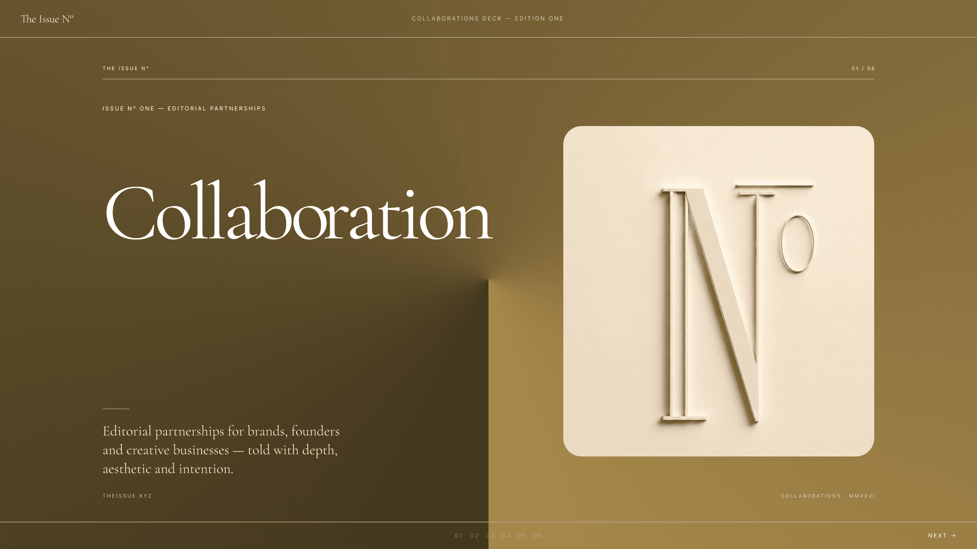 The Issue № media kit page 1